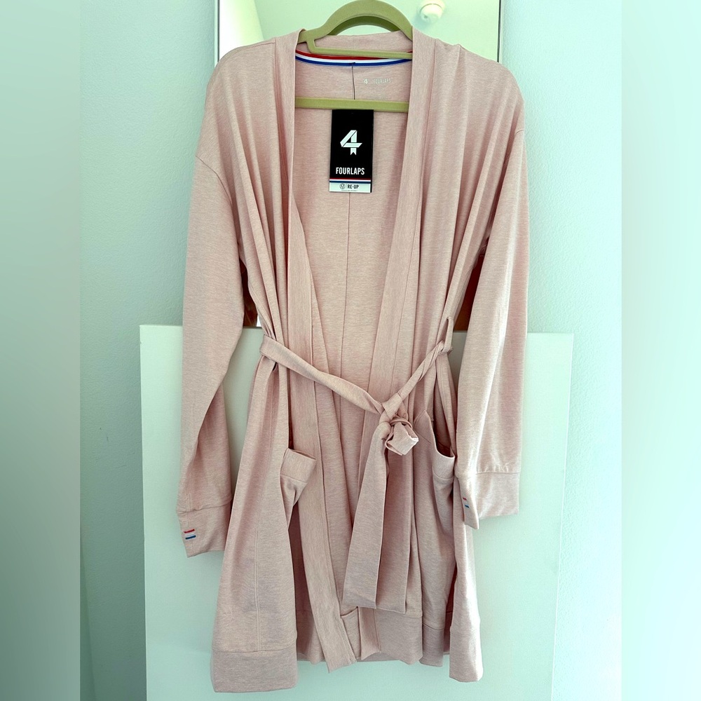 NWT Pink Heather Wrap with belt (100)